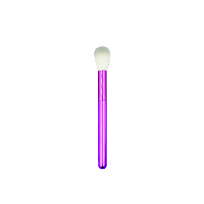 Bright Blue Highlighter Brush with Synthetic Brush Hair-03