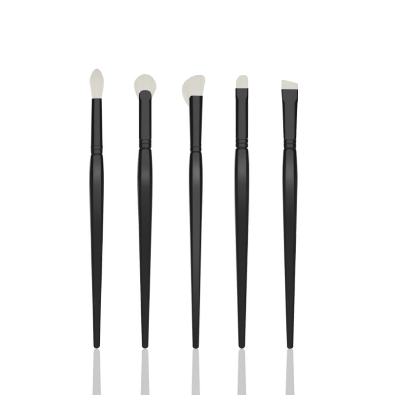 Special Shape Handle Eyeliner Makeup Brush with Super Soft White Synthetic Hair-01
