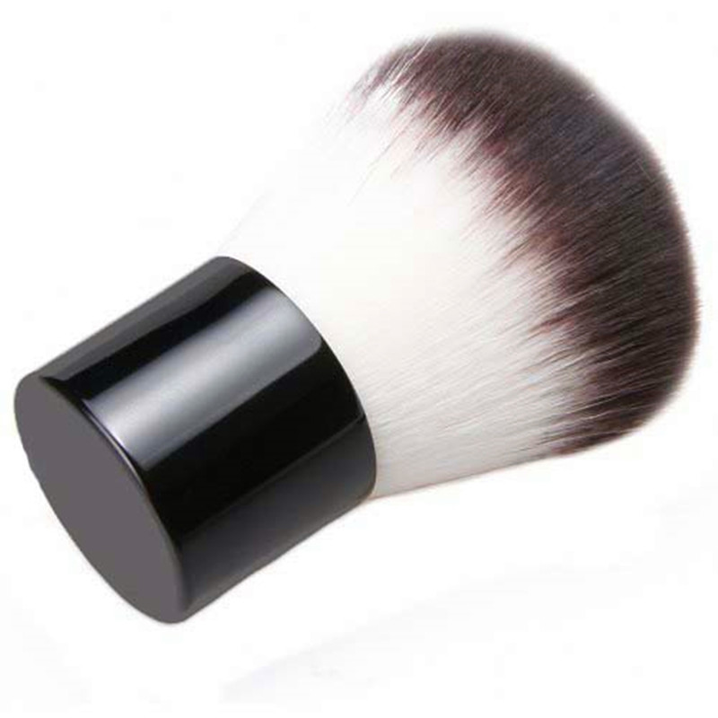 Super Soft Synthetic Bristle Black Kabuki Brush-04