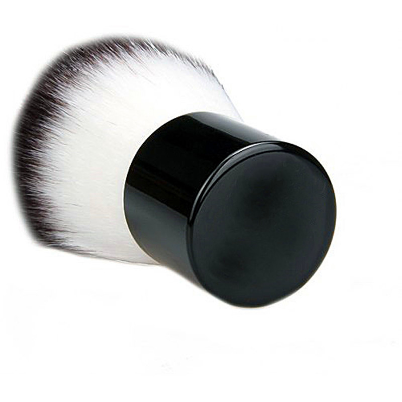 Super Soft Synthetic Bristle Black Kabuki Brush-05