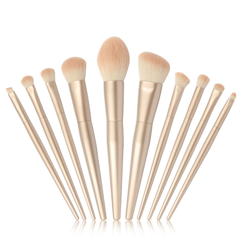 Affordable Sephora rose gold 10 pcs makeup brush set-01