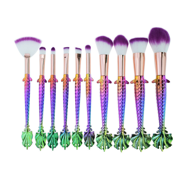 Beauty loves mermaid makeup brush set-01