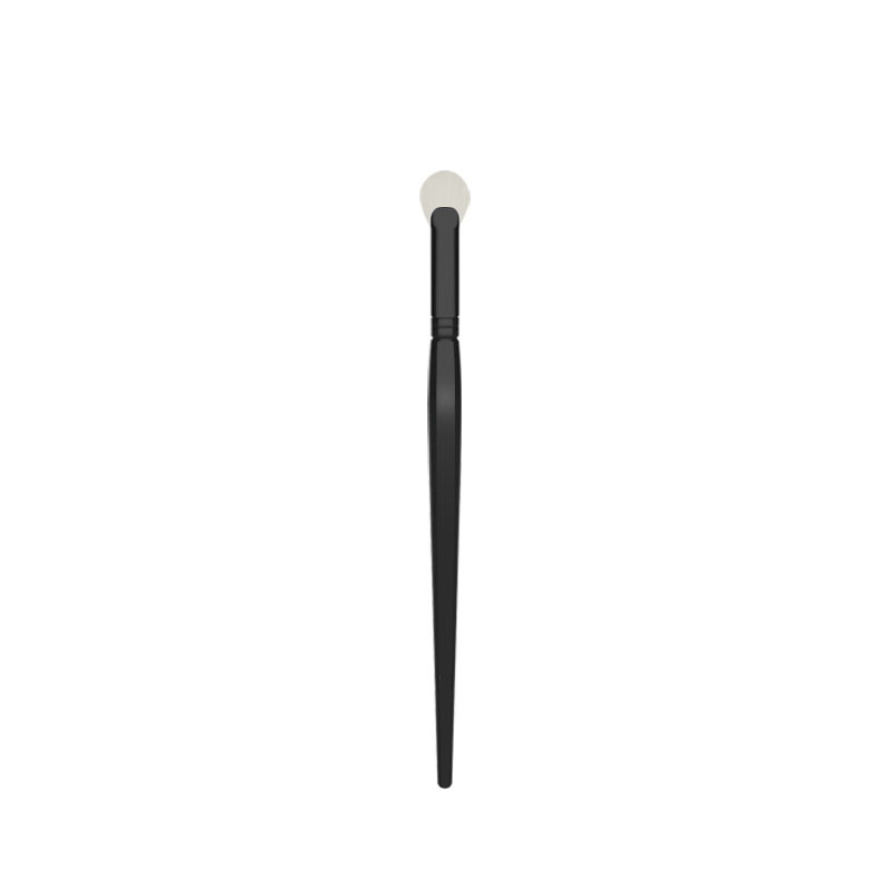 Black Wood Handle Durable Ferrule with White Nano Fiber Cruelty Free Synthetic Hair-04