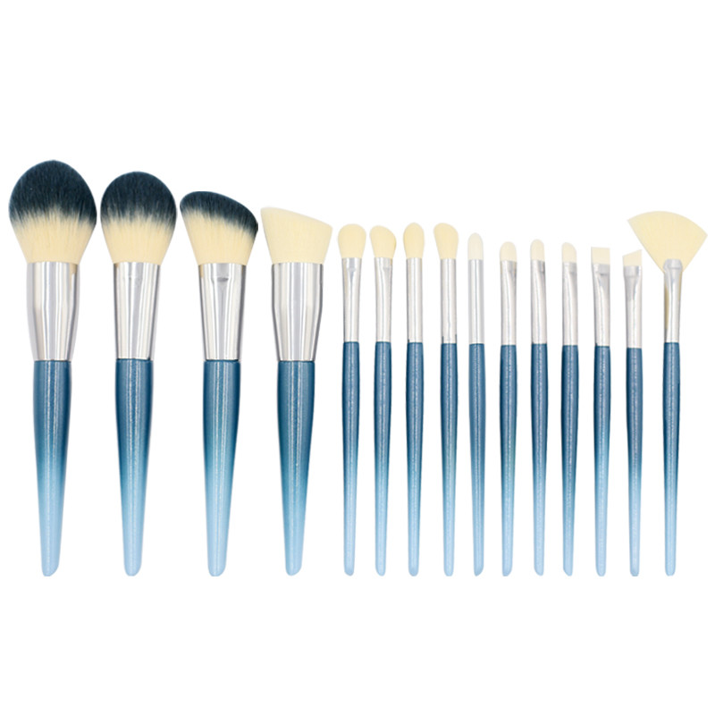 China Ombre handle and brush bristle Cosmetic Brush Manufacturers Customized-01