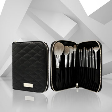 China PU Leather Professional Makeup Brush Bag with Brush Wholesale-06