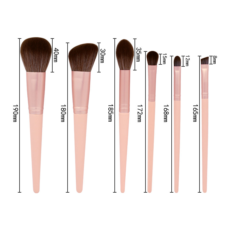 Custom pink handle makeup brush kits Factory From China-02