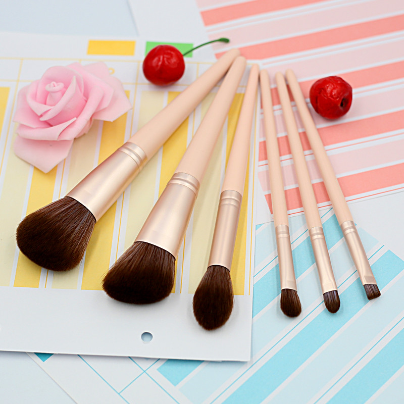 Custom pink handle makeup brush kits Factory From China-05