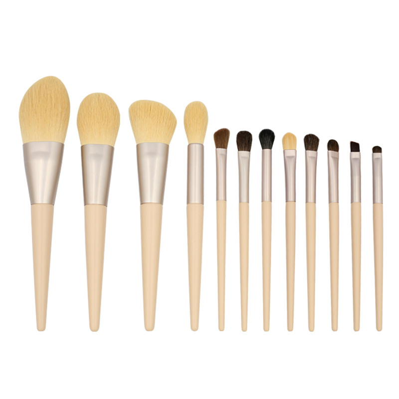 Customized Special Apricot Color Best Makeup Brush Set from China-01