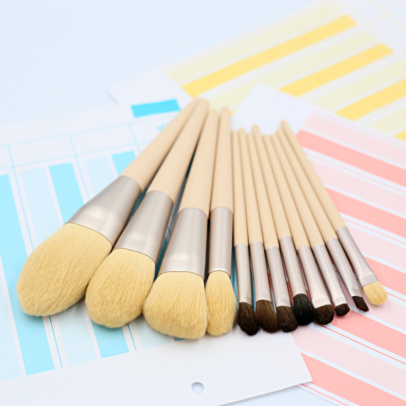 Customized Special Apricot Color Best Makeup Brush Set from China-04