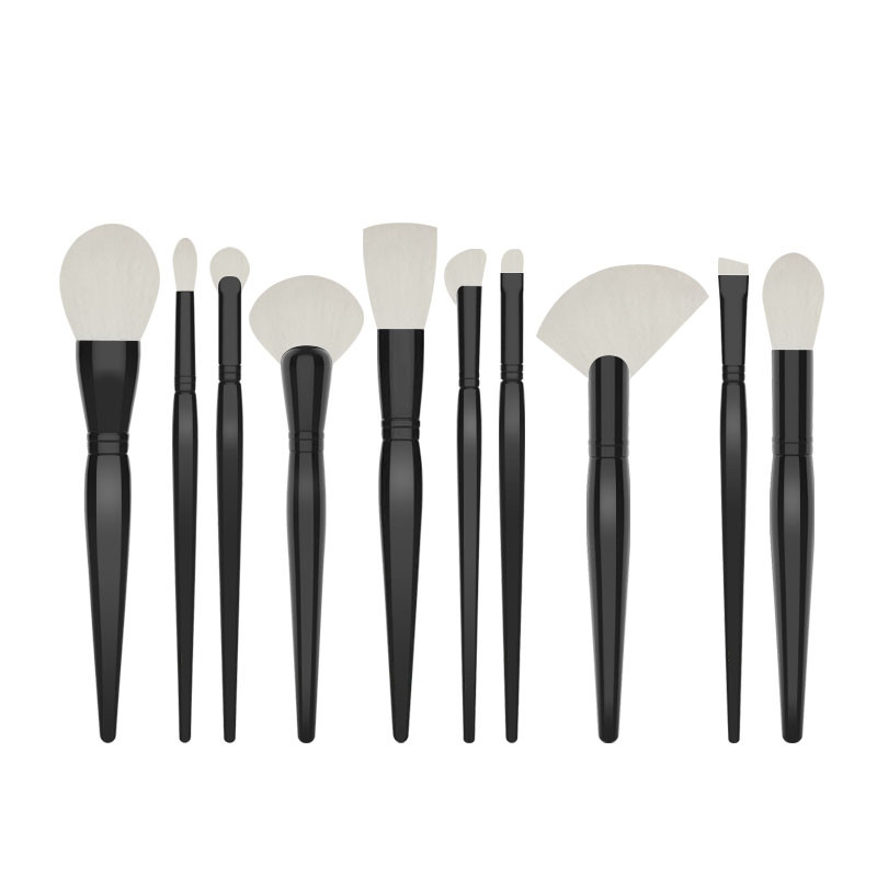 Design Flat Foundation Brush with White Nano Synthetic Hair-01