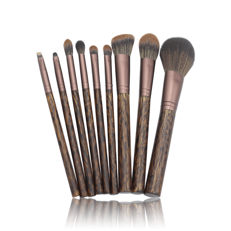 Fine Quality Travel Precision Lip Brush 9 Makeup Brush Set