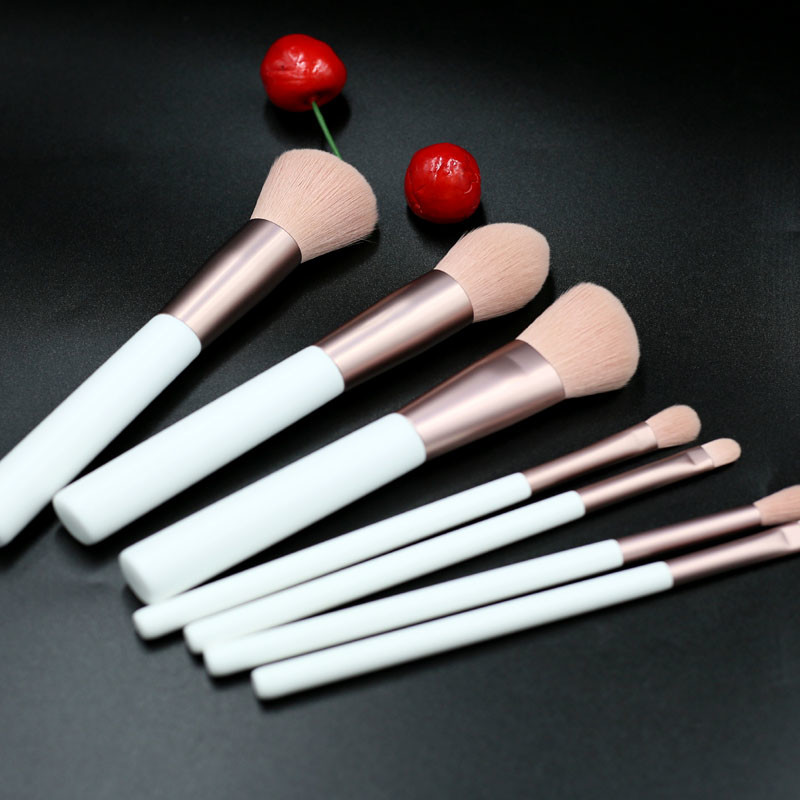 High Quality White Crown Makeup Brush Set with Good Price-03