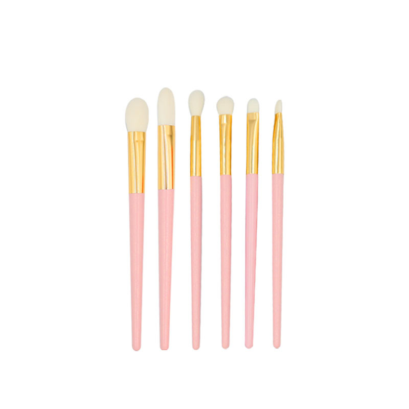 Multiple-function Pink and Gold Makeup Brushes-05