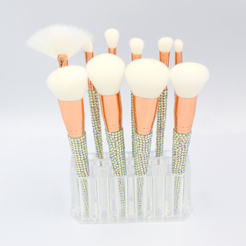 New Special Bling Rhinestone Handle Custom Makeup Brushes Factory-04