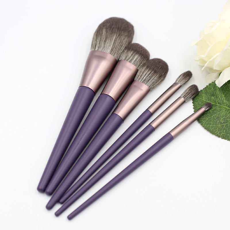 Romantic Purple Makeup Brush Set-04