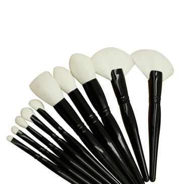 Special Shape Handle Eyeliner Makeup Brush with Super Soft White Synthetic Hair-06