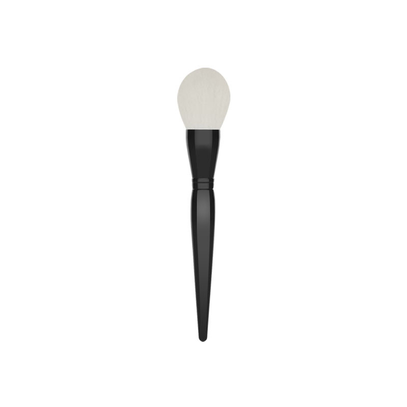 Ultra Soft White Brush Bristle Vegan Eco-friendly Powder Brush-02