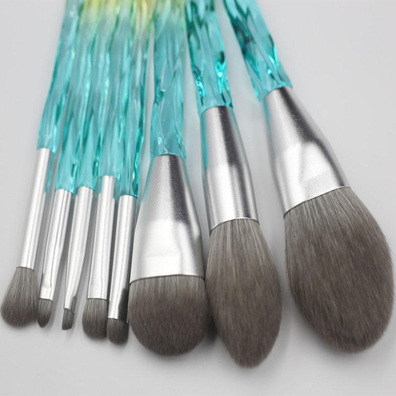 highclass grey micro fiber makeup brush set-04