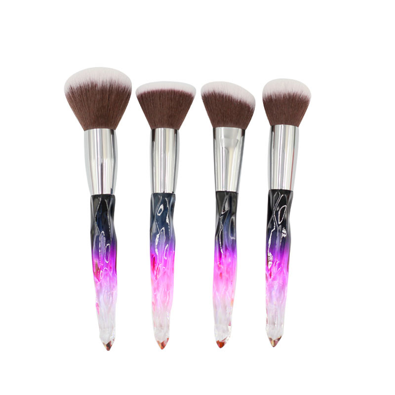 makeup brush style with crystal handle silver ferrule micro synthetic hair-04
