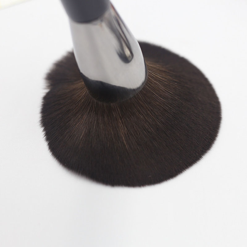 natural wood natural makeup brush set with black handle-06